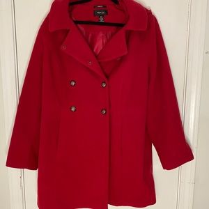 Red peacoat